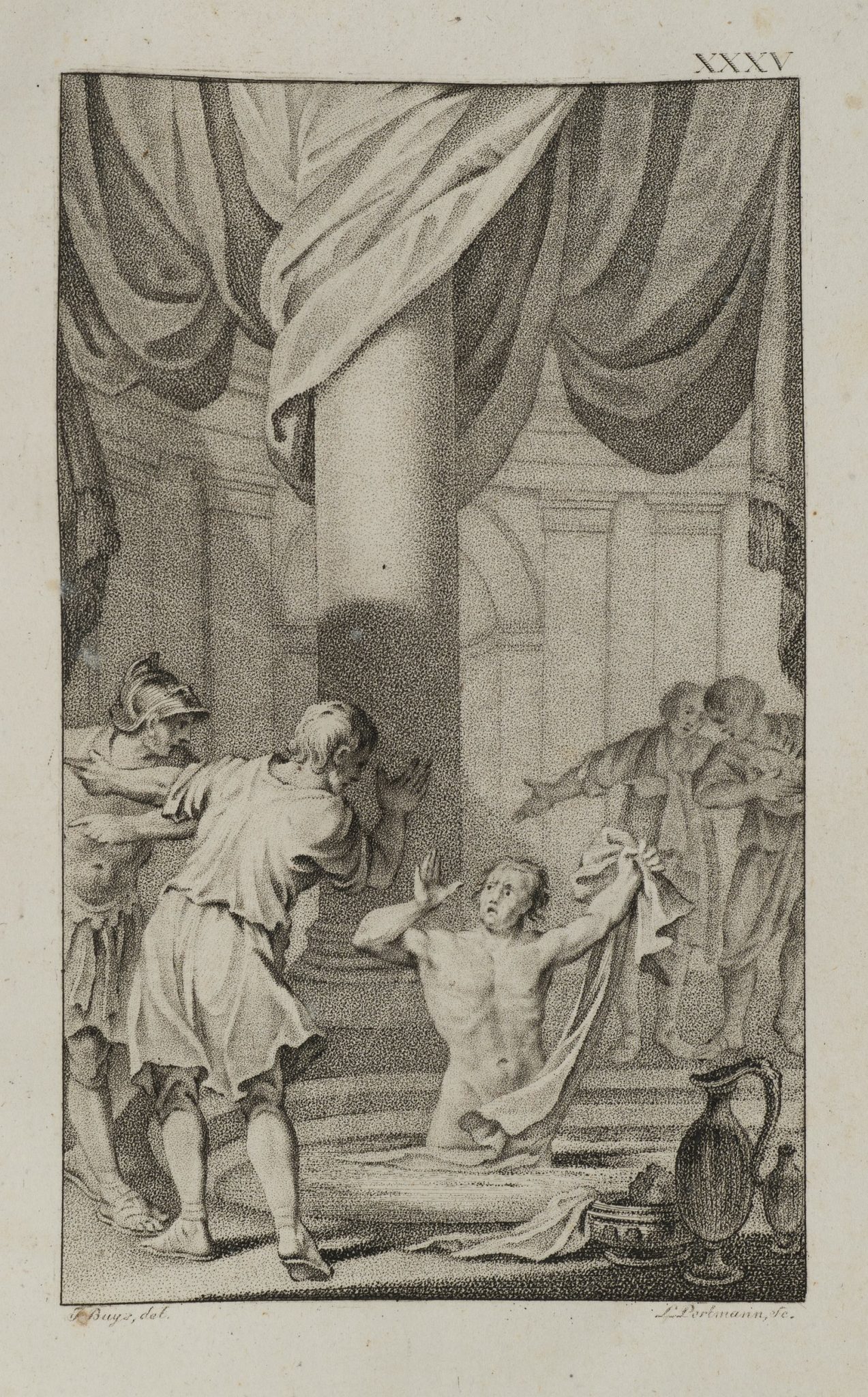 Perseus von den Römern überrascht