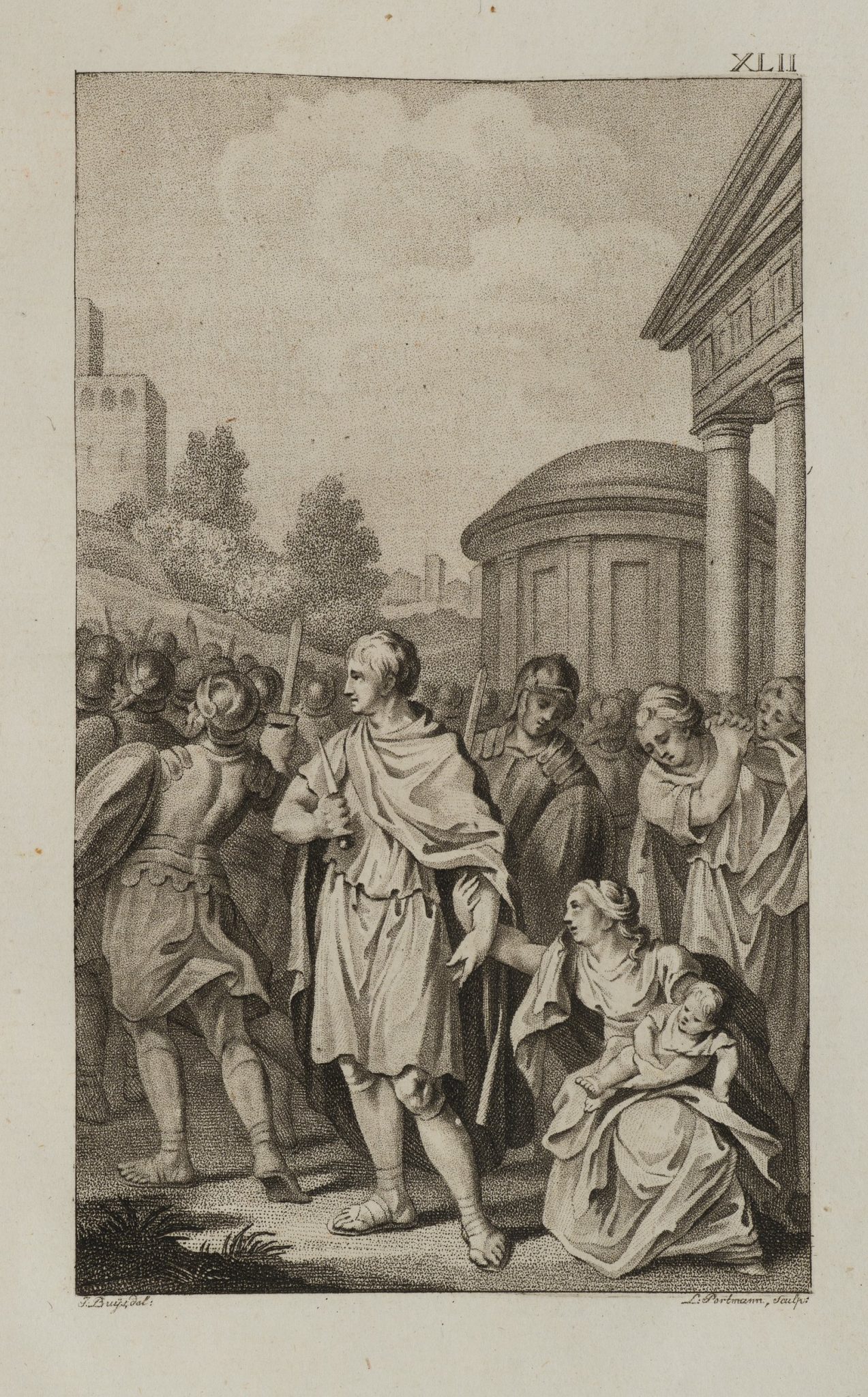 Gaius Gracchus' Abschied von Licinia