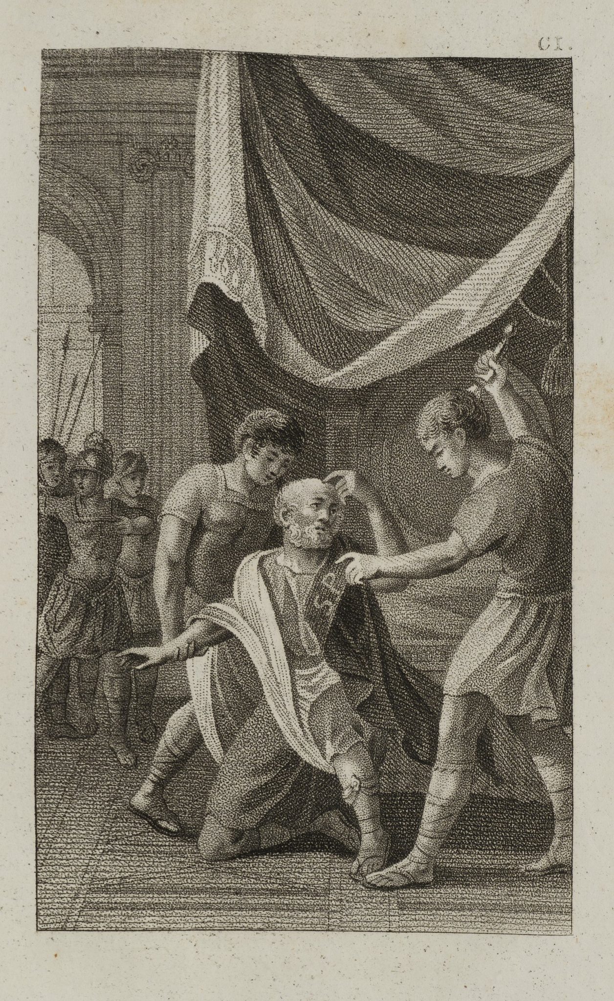 Gordianus I. zum Kaisertum gezwungen