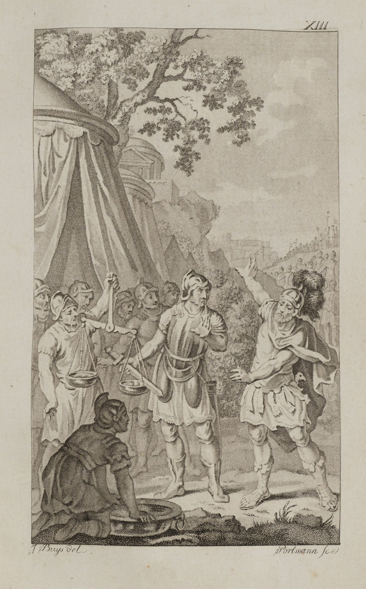 Camillus verhindert den Loskauf Roms