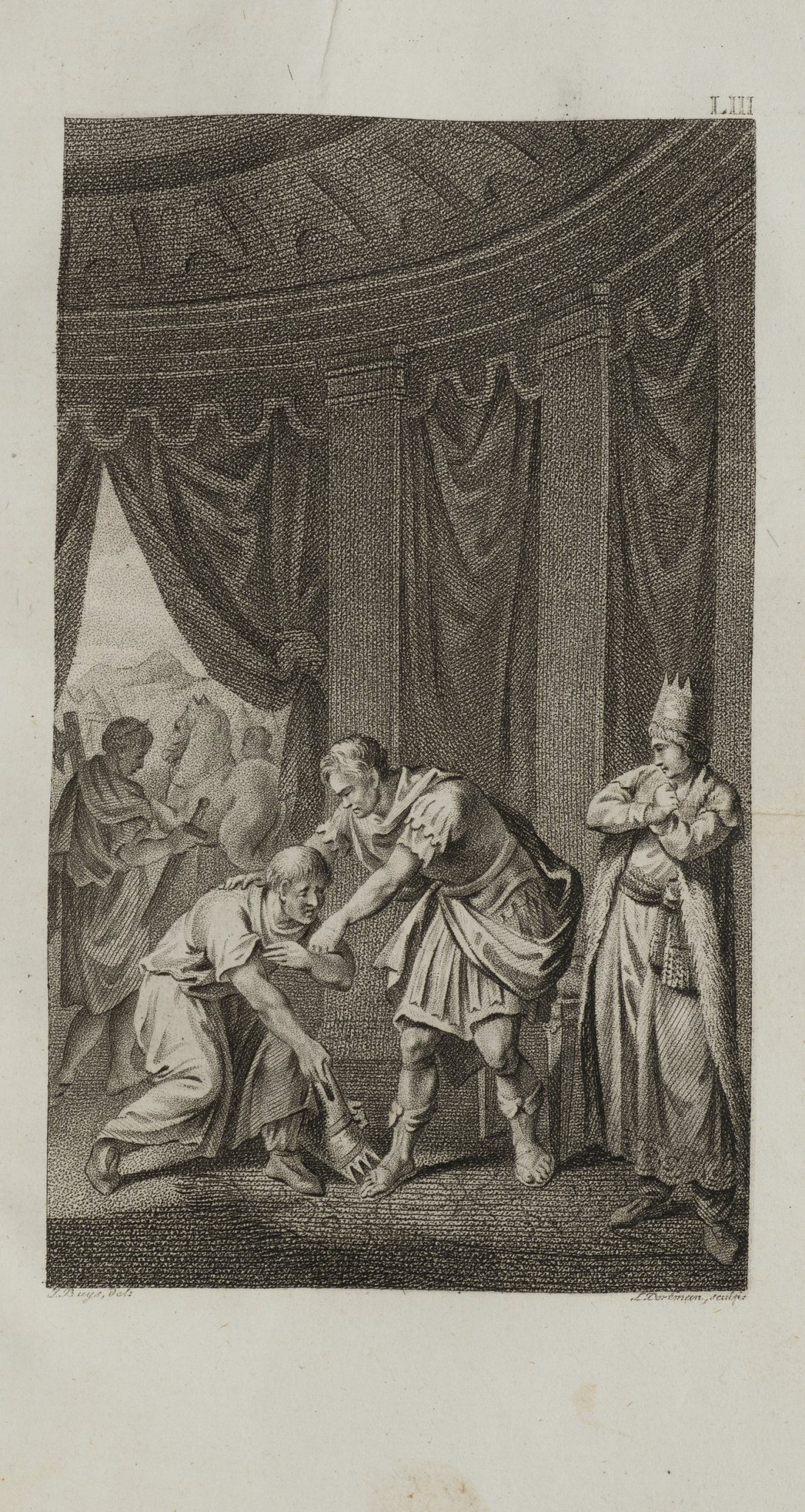 Tigranes zu Füßen des Pompeius