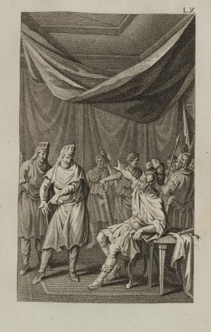 Crassus, vom Partherboten verspottet