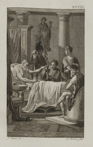 Septimius Severus auf dem Sterbebett