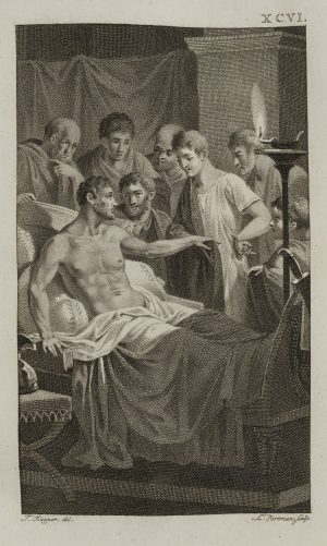 Marcus Aurelius ermahnt Commodus