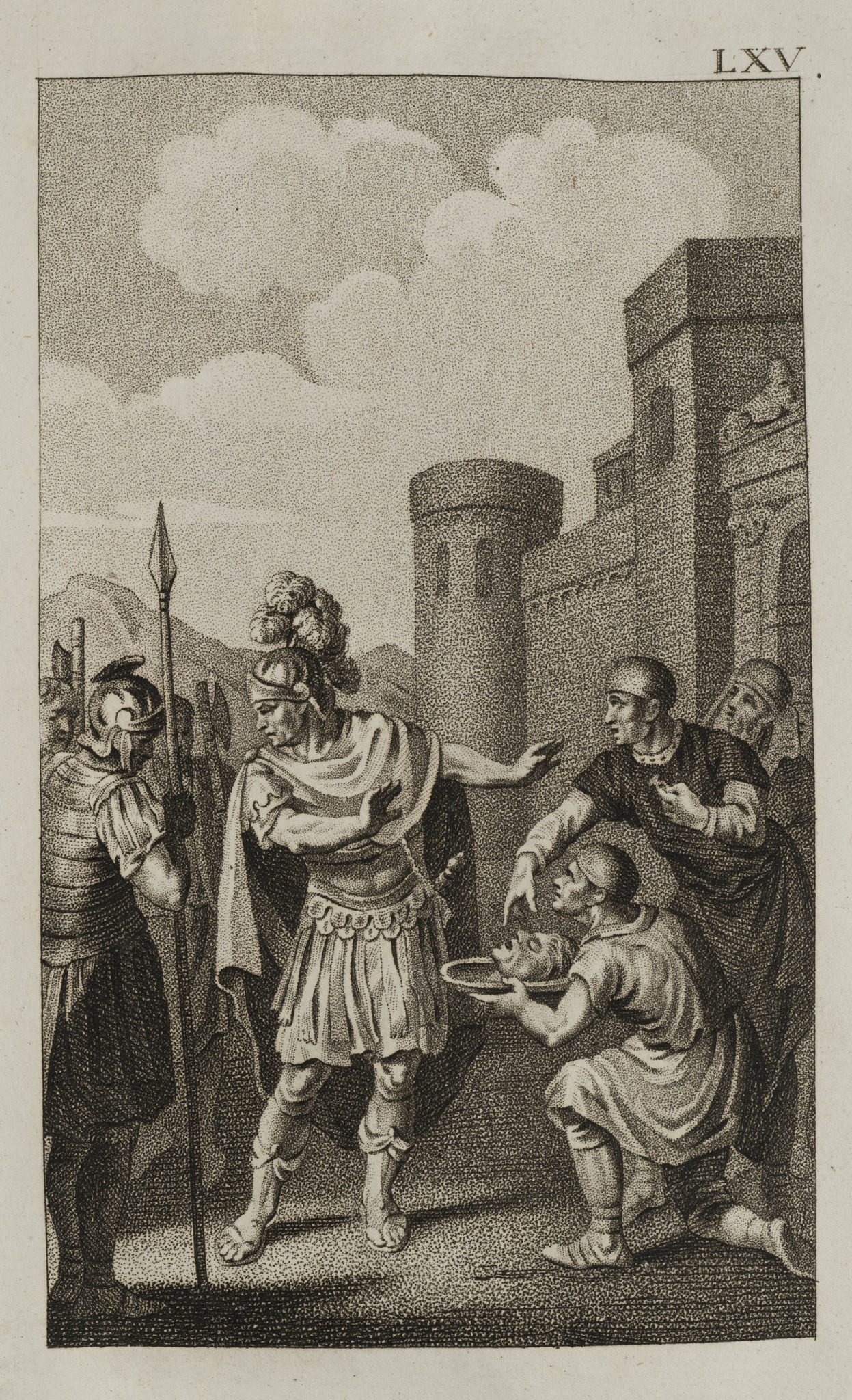 Caesar mit dem Haupt des Pompeius